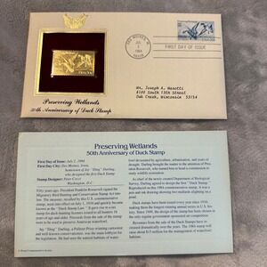 Wetlands & St. Lawrence Seaway Gold Foil First‎ Day Cover Set
